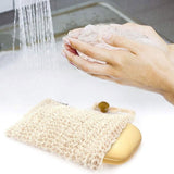 Flax Soap Saver Bag with Foaming Mesh and Drawstring for Exfoliating - 4PCS - Extra Image