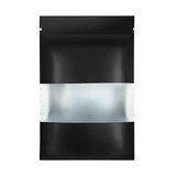 25PCS Stand Up Food Pouches with Clear Window Heat Seal Ziplock Foil Bags - 9x13+3cm