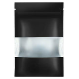 25PCS Stand Up Food Pouches with Clear Window Heat Seal Ziplock Foil Bags - 9x13+3cm