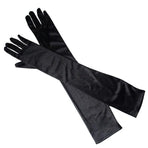Elegant Long Satin Evening Gloves Formal Dress Accessory for Opera Prom Party Women - Champagne