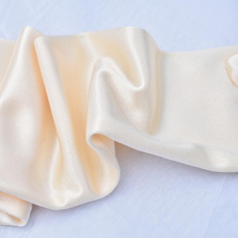 Elegant Long Satin Evening Gloves Formal Dress Accessory for Opera Prom Party Women - Champagne