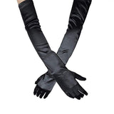 Elegant Long Satin Evening Gloves Formal Dress Accessory for Opera Prom Party Women - Champagne