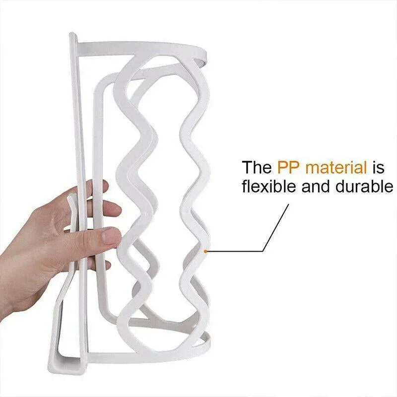 4PCS Clip-On Closet Shelf Dividers Wardrobe Organizer for Clothes and Cabinets