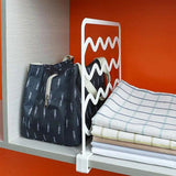 4PCS Clip-On Closet Shelf Dividers Wardrobe Organizer for Clothes and Cabinets - Extra Image