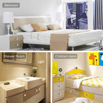 Door Knobs Handles Clear Crystal Diamond Glass Kitchen Cupboard Cabinet Pulls 40MM - Clear-10PCS