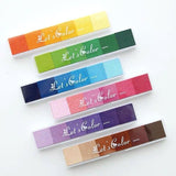 Gradient Color Ink Pad Inkpad Rubber Stamp Water Based Diy Finger Print 10 Colours - S3 Brown - Extra Image