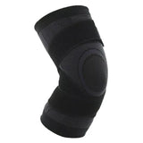 3D Weaving Knee Brace Breathable Sleeve Support Running Jogging Joint Pain Leg Black - Black-XXXL