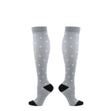 S/M Compression Socks Women Men Nursing Travel Stocking Sport Running - Black - Rear View