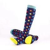 L/XL Compression Socks Women Men Nursing Travel Sport Stocking Running - Colour Love