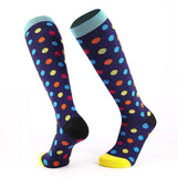 L/XL Compression Socks Women Men Nursing Travel Sport Stocking Running - Colour Love - Extra Image