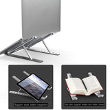 Adjustable Laptop Stand Portable Aluminum Alloy Desktop Holder for 11 to 17.3 Inch - Sliver
