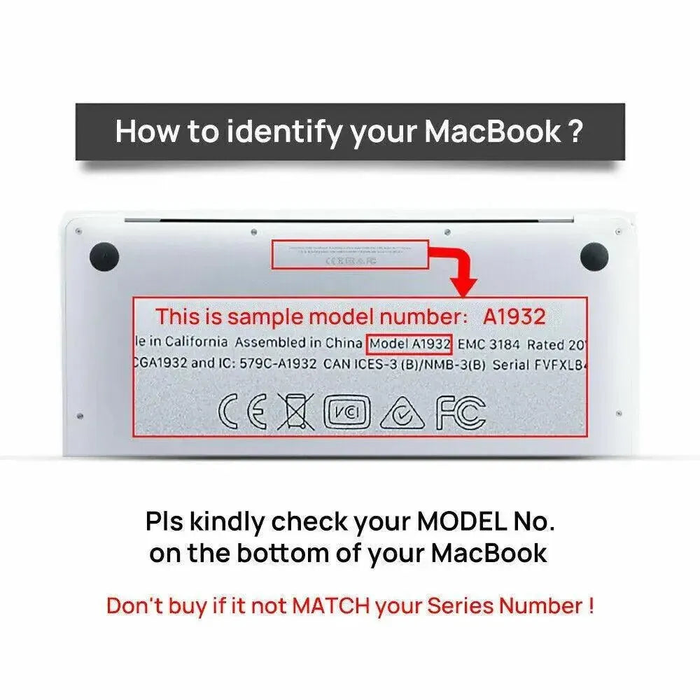 Frosted Transparent Case with Keyboard Cover for MacBook 13 to 16 Inch - Mackbook Retina 13.3 Pro (A1425/A1502)