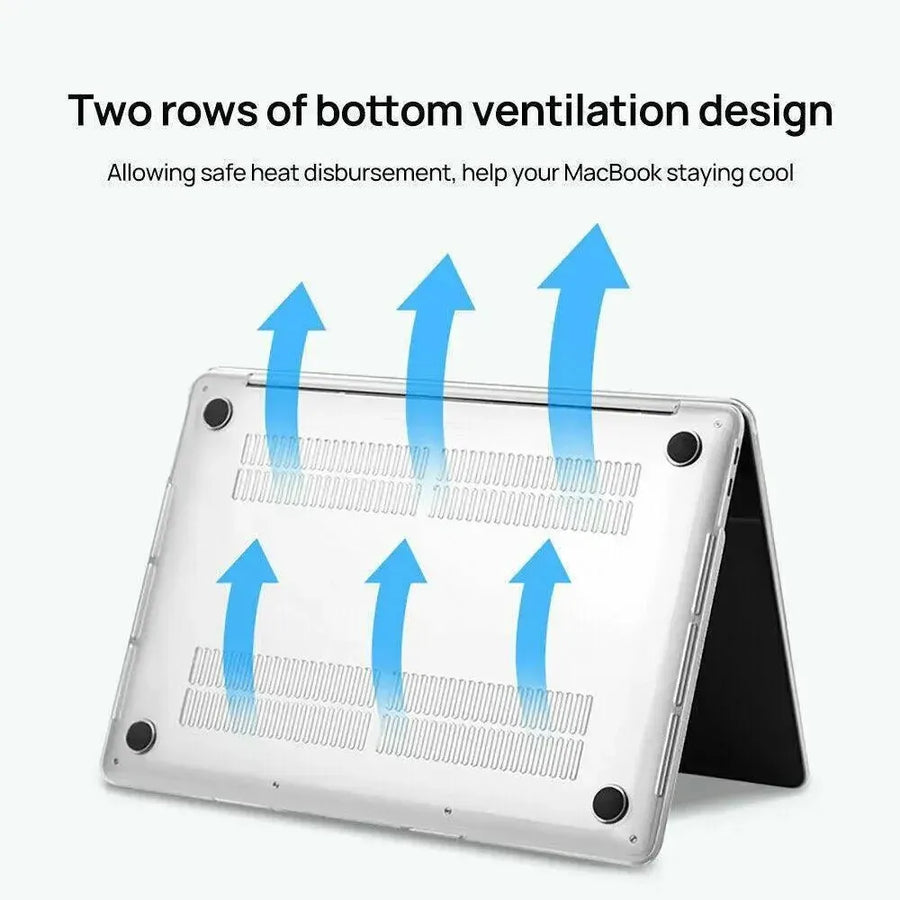 Frosted Transparent Case with Keyboard Cover for MacBook 13 to 16 Inch - Mackbook Retina 13.3 Pro (A1425/A1502)