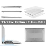 Frosted Transparent Case with Keyboard Cover for MacBook 13 to 16 Inch - Mackbook Retina 13.3 Pro (A1425/A1502) - Extra Image