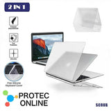 Frosted Transparent Case with Keyboard Cover for MacBook 13 to 16 Inch - Mackbook 13.3 Air (A1369/A1466) - Front View