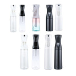 300ml Continuous Spray Bottle Ultra Fine Mist Dispenser Sanitizer Salon - White&Transparents