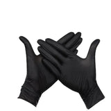 Thick Black Nitrile Gloves Industrial Mechanic Tattoo Tradie Rubber Protection - XL