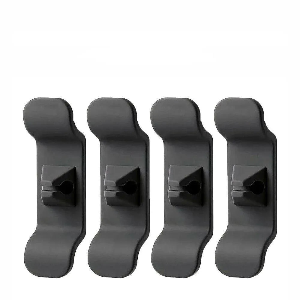 Cord Organizer Wrap Holder 4pcs Kitchen Appliance Cable Winder Adhesive Clip - 4PCS Black