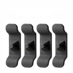 Cord Organizer Wrap Holder 4pcs Kitchen Appliance Cable Winder Adhesive Clip - 4PCS Black