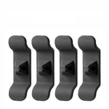 Cord Organizer Wrap Holder 4pcs Kitchen Appliance Cable Winder Adhesive Clip - 4PCS Black
