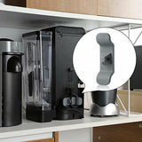 Cord Organizer Wrap Holder 4pcs Kitchen Appliance Cable Winder Adhesive Clip - 4PCS Black - Rear View