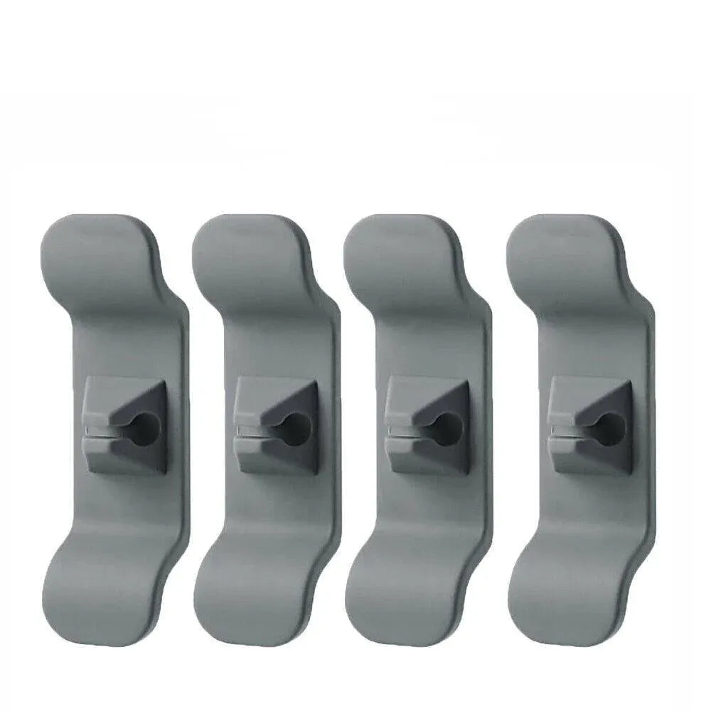 Cord Organizer Wrap Holder 4pcs Kitchen Appliance Cable Winder Adhesive Clip - 4PCS Grey