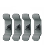 Cord Organizer Wrap Holder 4pcs Kitchen Appliance Cable Winder Adhesive Clip - 4PCS Grey