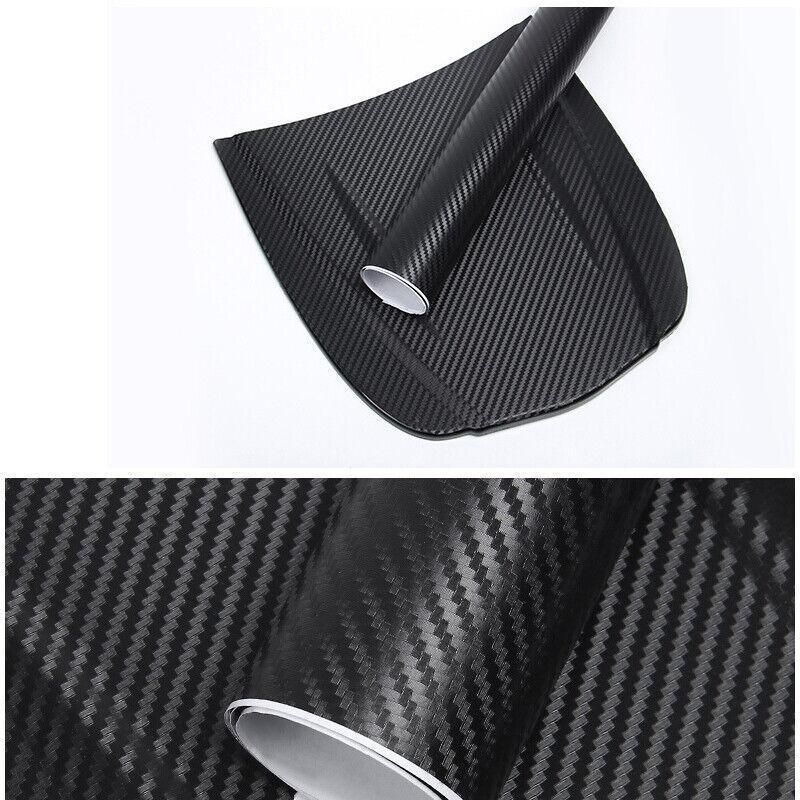 152 x 30CM Car Vinyl Wrap Carbon Fiber Matt Satin Glossy Multi Color Car Tint Car Sticker - Glossy Black