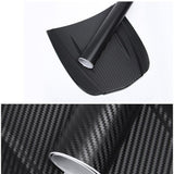 152 x 30CM Car Vinyl Wrap Carbon Fiber Matt Satin Glossy Multi Color Car Tint Car Sticker - Glossy Black - Top-Down View