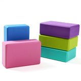 2PCS Yoga Blocks Foam Brick Fitness Exercise Stretch Gym Pilates Tool - Blue