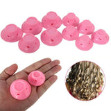 10Pcs DIY Magic Silicone Hair Curlers No-Heat Soft Rollers - Blue - Extra Image