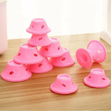 10Pcs DIY Magic Silicone Hair Curlers No-Heat Soft Rollers - Blue - Extra Image