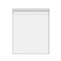 Multi-size Clear Self-Seal Cellophane Bags - Bulk Adhesive Opp - 11*20+4