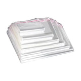 Multi-size Clear Self-Seal Cellophane Bags - Bulk Adhesive Opp - 13*17+3 - Side View