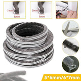 10M Hairy Seal Brush for Door & Window Draught Exclusion - 5x6mm（10M）