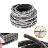 10M Hairy Seal Brush for Door & Window Draught Exclusion - 5x6mm（10M） - Top-Down View