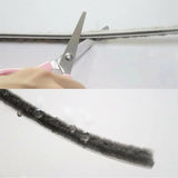 10M Hairy Seal Brush for Door & Window Draught Exclusion - 7x6mm（10M） - Rear View
