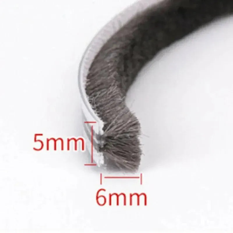 10M Hairy Seal Brush for Door & Window Draught Exclusion - 7x6mm（10M）