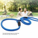 Dog Training Correction Leash Lead Cesar Puppy Pets Millan Slip Nylon Rope 10*140mm - Black - 45-Degree Angle