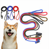 Dog Training Correction Leash Lead Cesar Puppy Pets Millan Slip Nylon Rope 10*140mm - Black - Rear View