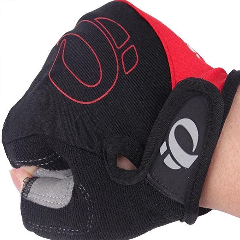 XL Size Cycling Bicycle Half Finger Bike Gloves Unisex Anti Slip Padded - Blue