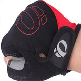 XL Size Cycling Bicycle Half Finger Bike Gloves Unisex Anti Slip Padded - Blue