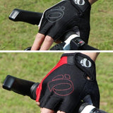 XL Size Cycling Bicycle Half Finger Bike Gloves Unisex Anti Slip Padded - Grey