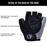 XL Size Cycling Bicycle Half Finger Bike Gloves Unisex Anti Slip Padded - Yellow - Extra Image