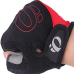 L Size Cycling Bicycle Half Finger Bike Gloves Unisex Anti Slip Padded - Yellow
