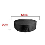 Outdoor Furniture Round 1.28M/1.85M/2.3M Cover Waterproof Garden Table Shelter - 185*110cm