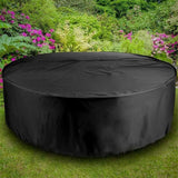 Outdoor Furniture Round 1.28M/1.85M/2.3M Cover Waterproof Garden Table Shelter - 230*110cm - Top-Down View