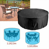 Outdoor Furniture Round 1.28M/1.85M/2.3M Cover Waterproof Garden Table Shelter - 230*110cm - Extra Image