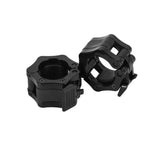 50mm Barbell Clamp Collar Clip Olympic Weightlifting Lift Spring Lock - Black