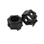 50mm Barbell Clamp Collar Clip Olympic Weightlifting Lift Spring Lock - Black
